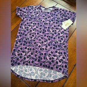 Disney Lularoe Size 12 Girls Gracie top Nightmare before Christmas NEW